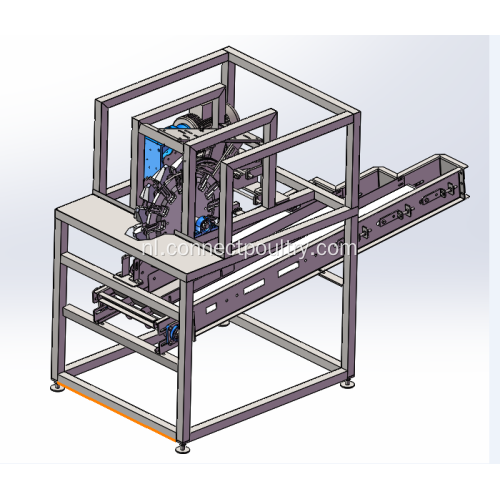 Automatische machine voor het opdelen van vleugels